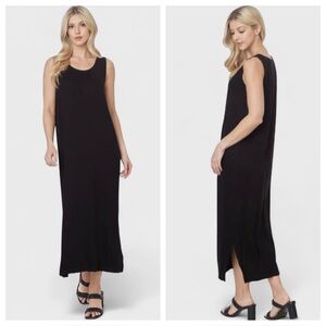 309 Tianello Tencel Rayon Black Sundress